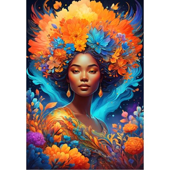 Puzzle Bluebird Flower Power 1000 Peças