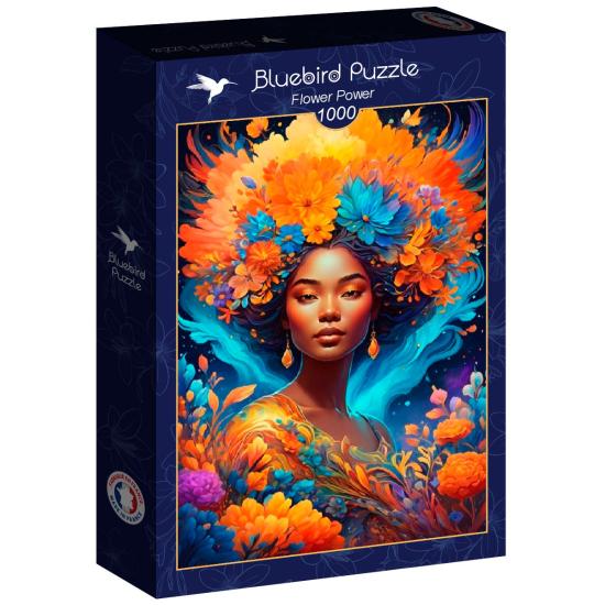Puzzle Bluebird Flower Power 1000 Peças