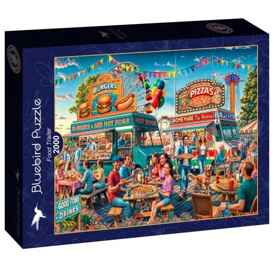Puzzle Bluebird Food Trailers 2000 Peças Puzzle Bluebird Food Trailers 2000 Peças