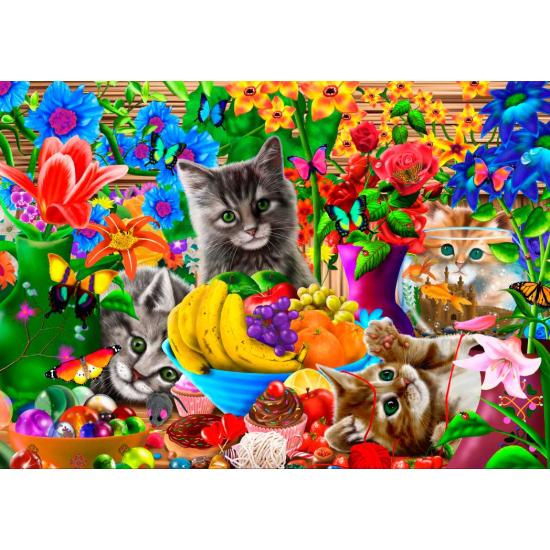 Puzzle Bluebird Gatinhos Engraçados 1000 Peças