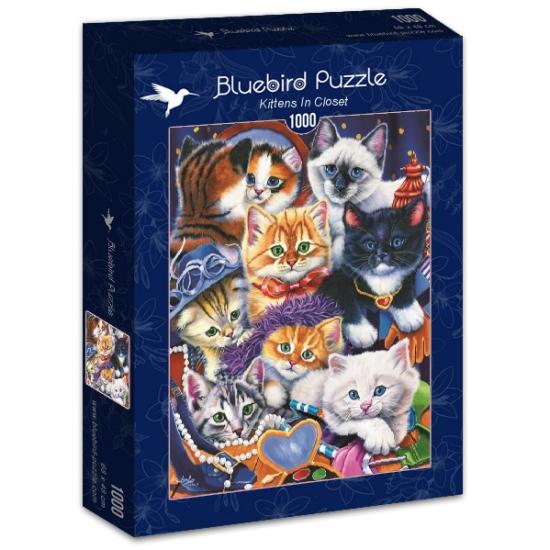 Puzzle Bluebird Gatinhos de no Armário 1000 peças