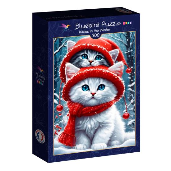 Puzzle Bluebird Gatinhos no inverno XXL de 300 peças