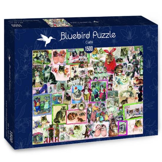 Puzzle Bluebird Gatos 1500 peças