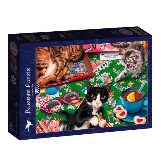 Puzzle Bluebird Gatos quebra-cabeças 1000 pçs