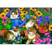 Puzzle Bluebird Gatos Impertinentes no Jardim 1000 peças