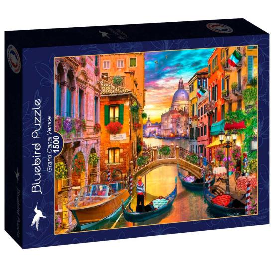 Puzzle Bluebird Grande Canal de Veneza 1500 peças Puzzle Bluebird Grande Canal de Veneza 1500 peças