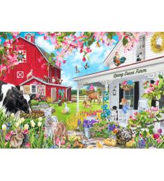 Puzzle Bluebird Fazenda Spring Green de 500 peças