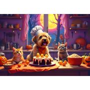 Puzzle Bluebird Assando Para O Halloween 1000 peças