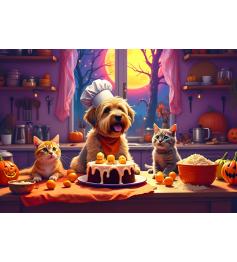 Puzzle Bluebird Assando Para O Halloween 1000 peças