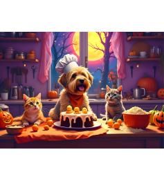 Puzzle Bluebird Assando Para O Halloween XXL de 300 peças
