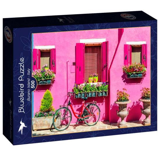 Puzzle Bluebird Ilha De Burano, Itália de 500 peças