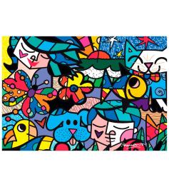 Puzzle Bluebird Garden Britto 1000 peças