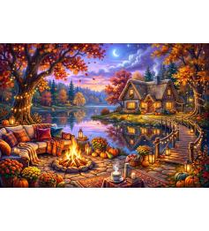 Puzzle Bluebird Junto À Lareira de 1000 peças