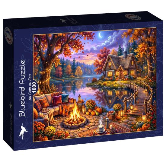 Puzzle Bluebird Junto À Lareira de 1000 peças