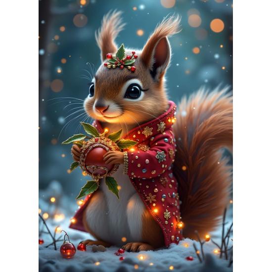 Puzzle Bluebird O Esquilo De Natal XXL de 300 peç