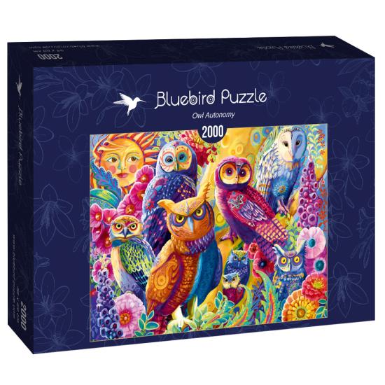 Puzzle Bluebird Corujas Coloridas 2000 Peças