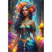 Puzzle Bluebird A Deusa Das Flores 1000 peças