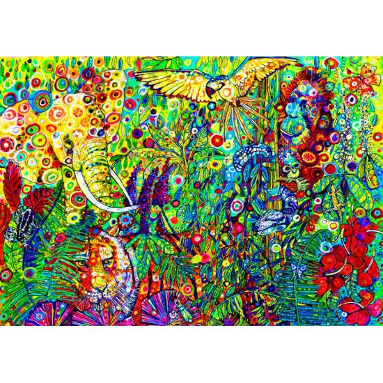 Puzzle Bluebird The Jungle 1500 peças Puzzle Bluebird The Jungle 1500 peças