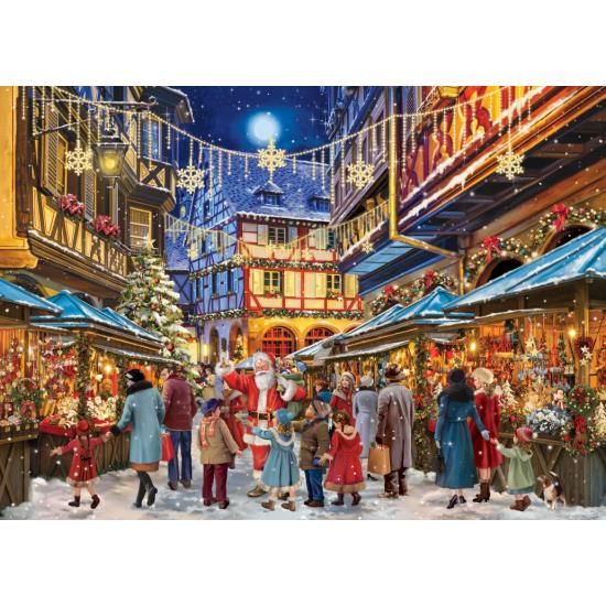 Puzzle Bluebird A Magia Do Mercado De Natal 1500 peças