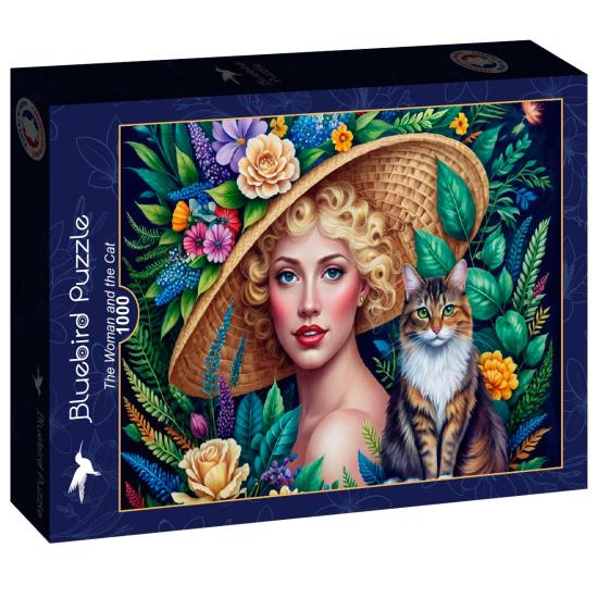 Puzzle Bluebird A Mulher E O Gato 1000 Peças