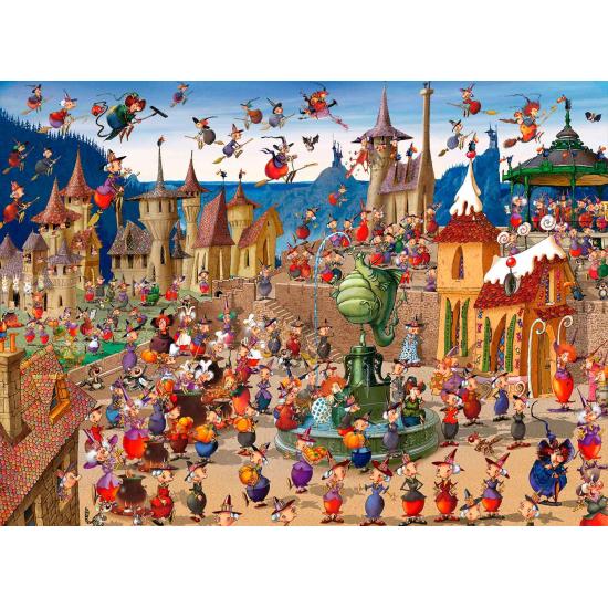 Puzzle Bluebird Reunião de Bruxas de 4000 Pçs Puzzle Bluebird Reunião de Bruxas de 4000 Pçs