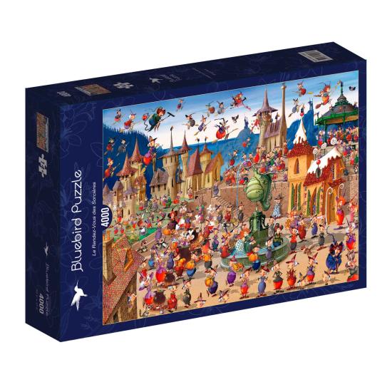 Puzzle Bluebird Reunião de Bruxas de 4000 Pçs Puzzle Bluebird Reunião de Bruxas de 4000 Pçs