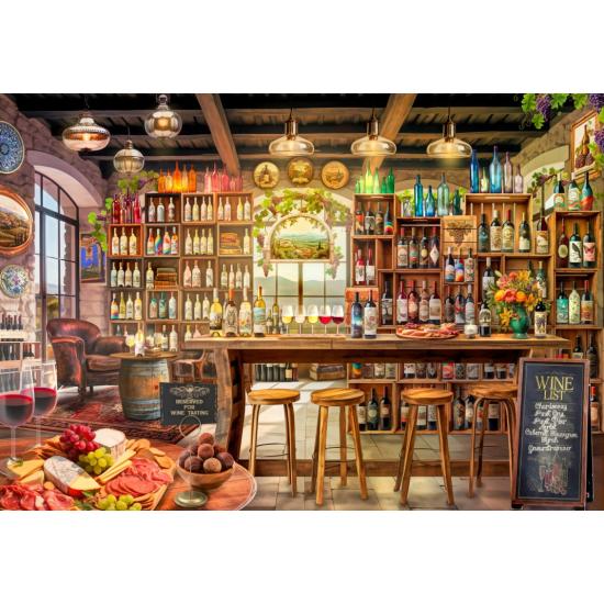 Puzzle Bluebird A Sala de Prova de Vinhos 1000 Peças