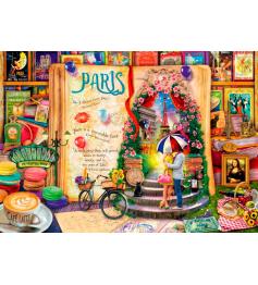 Bluebird Puzzle Life é um livro aberto em Paris 1000 peças