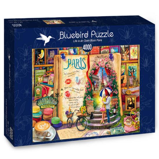 Puzzle Bluebird A Vida é um livro aberto em Paris 4000 peças