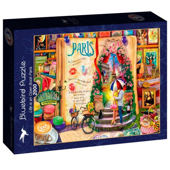 Puzzle Bluebird A vida é um livro aberto Paris de 2000 Peças Puzzle Bluebird A vida é um livro aberto Paris de 2000 Peças