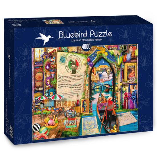Puzzle Bluebird A Vida é um livro aberto em Veneza 4000 P