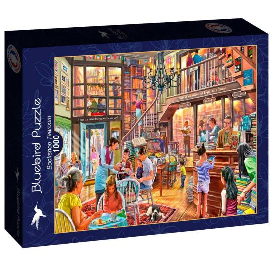 Puzzle Bluebird Salão de chá da livraria 1000 peças