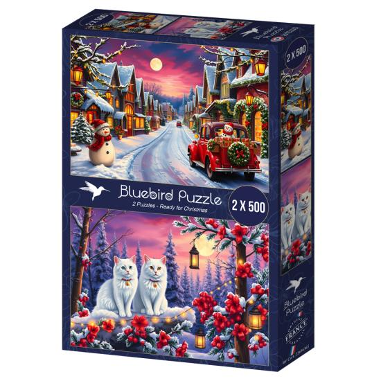Puzzle Bluebird Pronto Para O Natal 2x500 Peças