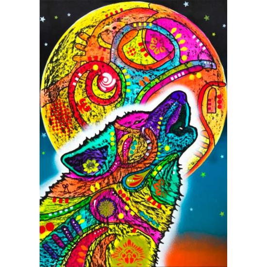 Puzzle Bluebird Uivante Lobo 1000 Peças