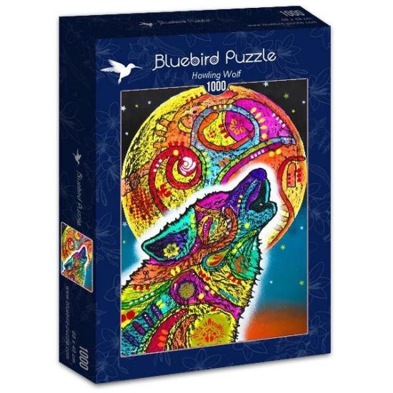 Puzzle Bluebird Uivante Lobo 1000 Peças