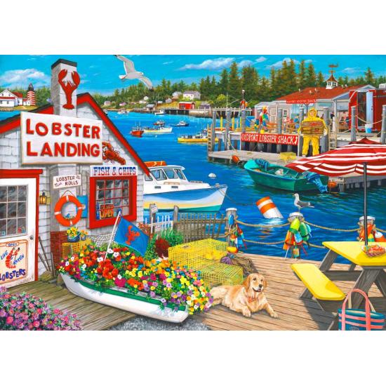 Puzzle Bluebird Lobster Landing 500 peças