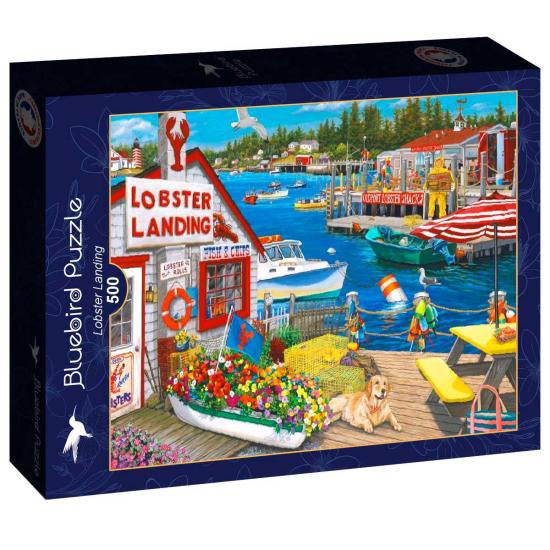Puzzle Bluebird Lobster Landing 500 peças