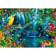 Puzzle Bluebird Papagaios Tropicais de 1000 peças