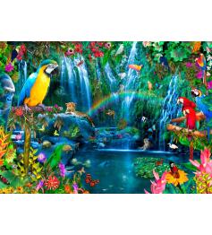Puzzle Bluebird Papagaios Tropicais de 1500 Peças