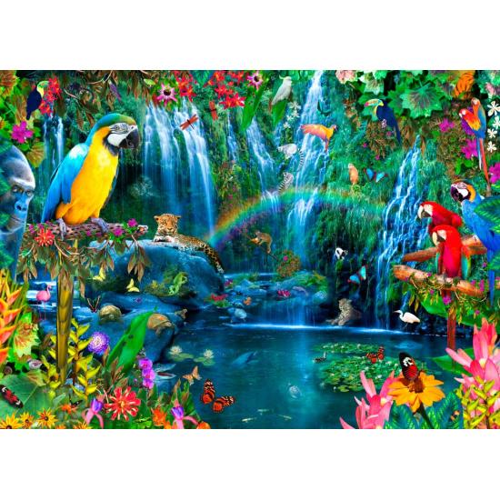 Puzzle Bluebird Papagaios Tropicais de 1500 Peças
