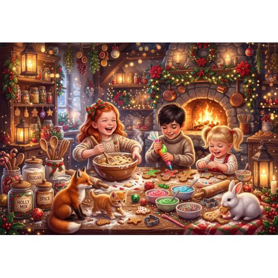 Puzzle Bluebird Os Pequenos Confeiteiros De Natal de 1000 Peças