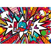 Puzzle Bluebird Love Pop Dot Burst de 500 peças