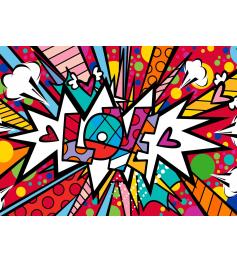 Puzzle Bluebird Love Pop Dot Burst de 500 peças