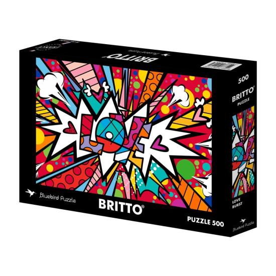 Puzzle Bluebird Love Pop Dot Burst de 500 peças