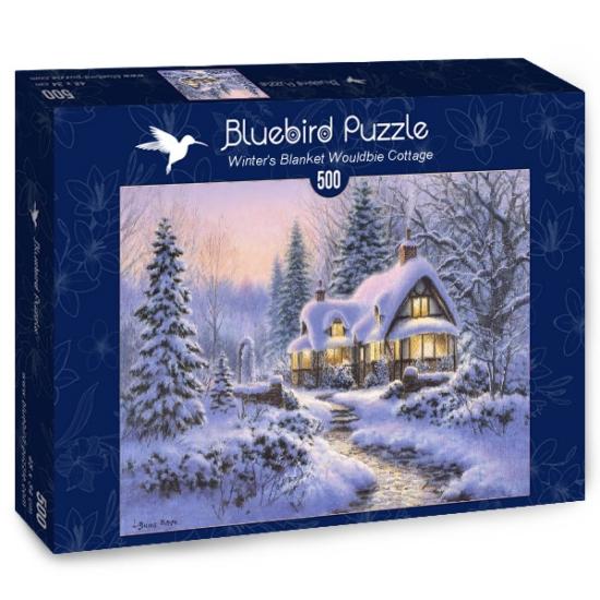 Puzzle Bluebird Manto de Inverno sobre a Cabine Wouldbie 500P
