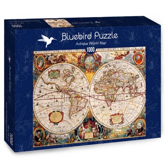 Puzzle Bluebird Mapa do Mundo Antigo de 1000 peças