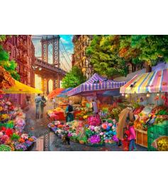 Puzzle Bluebird Mercado de Flores de Brooklyn 1000 peças