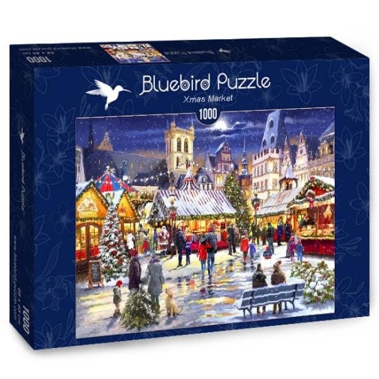 Puzzle Bluebird Mercado de Natal de 1000 peças