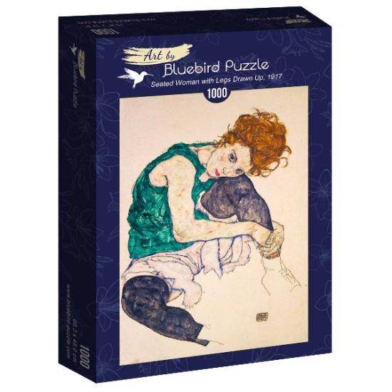 Puzzle Mulher Bluebird Sentada Apoiada No Joelho 1000 P Puzzle Mulher Bluebird Sentada Apoiada No Joelho 1000 P