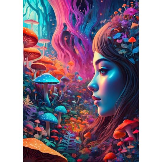 Puzzle Bluebird Mundo Dos Cogumelos de 500 peças